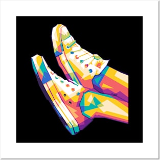 pop art shoes Posters and Art